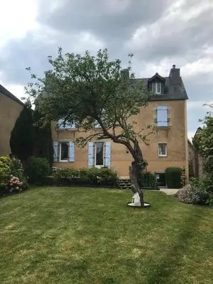 Jardin de l'établissement Brignogan maison près de la mer