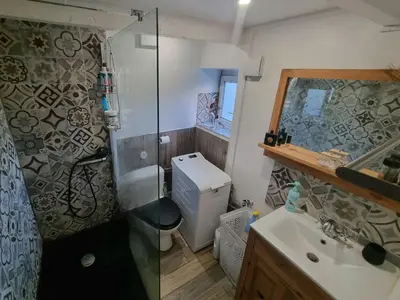 Salle de bains dans l'établissement Penty près de la mer