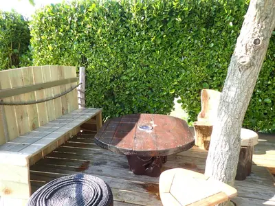 Jardin de l'établissement Location vacances proche mer