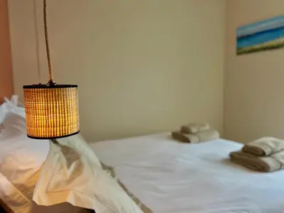 Un ou plusieurs lits dans un hébergement de l'établissement Magnifique studio - avec une vue splendide