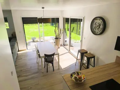 Coin salon dans l'établissement Maison Familiale Lumineuse