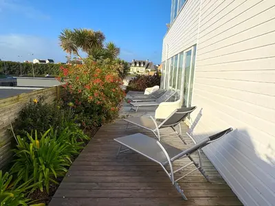 Balcon ou terrasse dans l'établissement Villa du Port