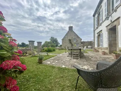 Jardin de l'établissement Ty Traez, holiday house for families in Cap Sizun