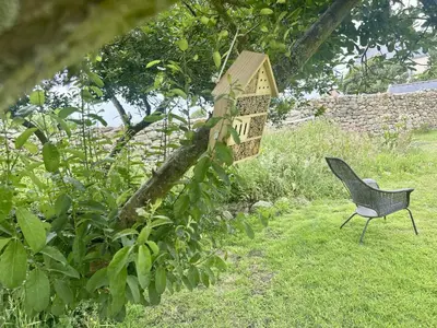 Jardin de l'établissement Ty Traez, holiday house for families in Cap Sizun