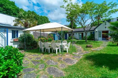 Jardin de l'établissement Gwell Ar Ster - Maison à 400 m de la plage