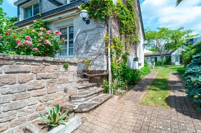 Jardin de l'établissement Gwell Ar Ster - Maison à 400 m de la plage