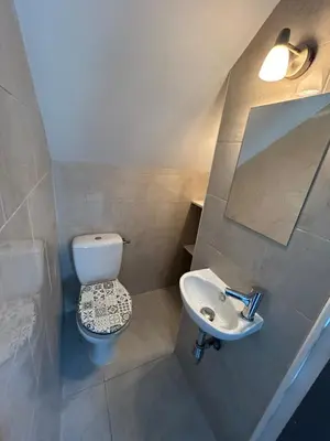 Salle de bains dans l'établissement Logement thérapie bien-être