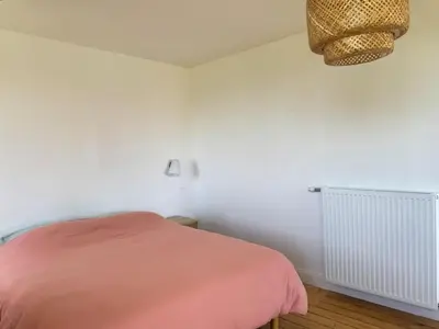 Un ou plusieurs lits dans un hébergement de l'établissement Villa Les Embruns sea view Beg Ar Fry 10 people
