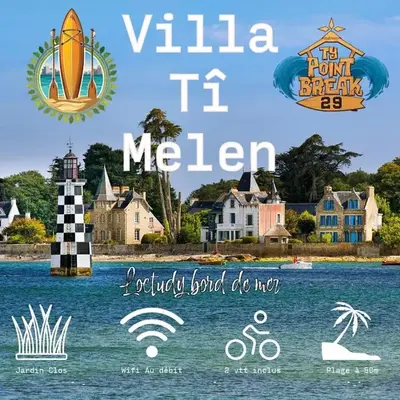 Ti Melen face à la plage du Lodonnec