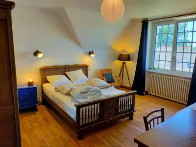 Un ou plusieurs lits dans un hébergement de l'établissement La Maison des Champs et des Vagues