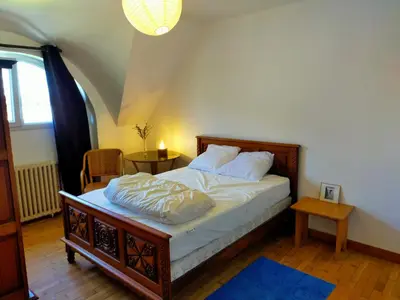 Un ou plusieurs lits dans un hébergement de l'établissement La Maison des Champs et des Vagues