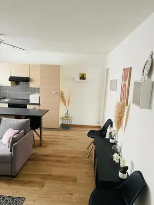 Coin salon dans l'établissement Residence Albert 1e