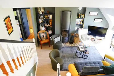 Télévision ou salle de divertissement dans l'établissement Magnifique maison de famille - Entre terre et mer