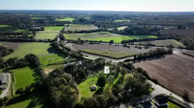Paysage naturel près de le camping