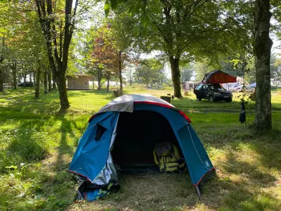 Paysage naturel près de le camping