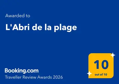 Certificat, récompense, panneau ou autre document affiché dans l'établissement L'Abri de la plage