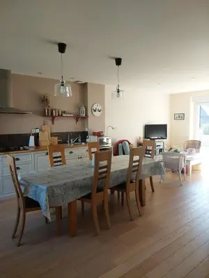 Cuisine ou kitchenette dans l'établissement Maison Maurice Quimper