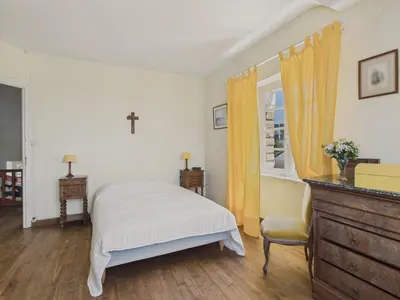 Un ou plusieurs lits dans un hébergement de l'établissement Vue mer - maison 4 adultes et 3 enfants