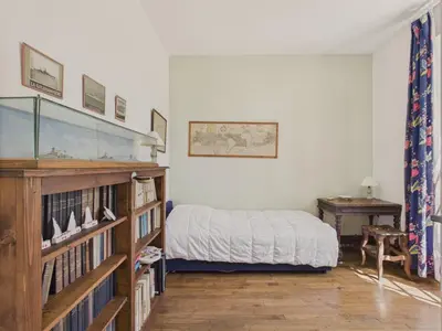 Un ou plusieurs lits dans un hébergement de l'établissement Vue mer - maison 4 adultes et 3 enfants