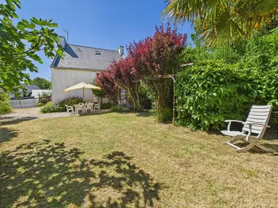 Jardin de l'établissement Vue mer - maison 4 adultes et 3 enfants