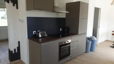 Cuisine ou kitchenette dans l'établissement Maison de vacances - 6 à 8 personnes