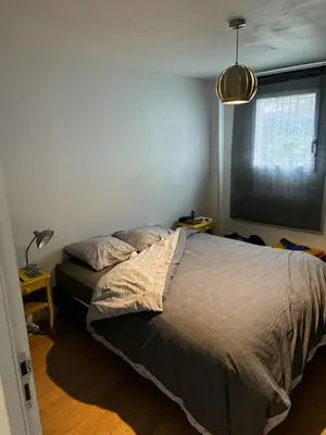 Un ou plusieurs lits dans un hébergement de l'établissement petite maison indépendante idéale pour couple
