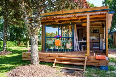 Jardin de l'établissement Camping de Lochrist