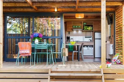 Terrasse ou espace extérieur de l'établissement Camping de Lochrist