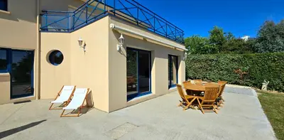 Balcon ou terrasse dans l'établissement Maison vue mer Posto Home Crozon