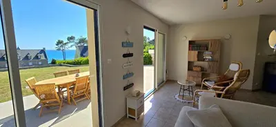 Cuisine ou kitchenette dans l'établissement Maison vue mer Posto Home Crozon