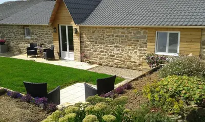 Jardin de l'établissement Gîte Ti-Maes