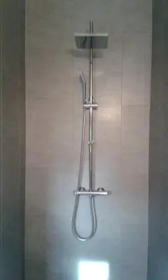 Salle de bains dans l'établissement Gîte Ti-Maes