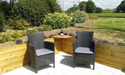 Jardin de l'établissement Gîte Ti-Maes