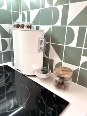 Cuisine ou kitchenette dans l'établissement Studio Cosy - Centre-ville