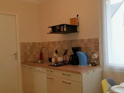 Cuisine ou kitchenette dans l'établissement Apartment in Passage on GR34