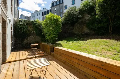 Jardin de l'établissement Chambre indépendante Risée