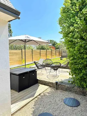 Jardin de l'établissement Tiny house proche de la Plage
