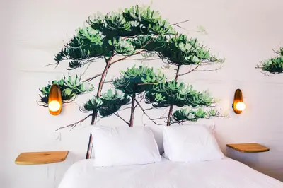 Un ou plusieurs lits dans un hébergement de l'établissement Valinor - Charming studio - Concarneau beach