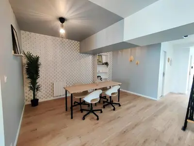 Cuisine ou kitchenette dans l'établissement Grand espace et confort à proximité des facultés
