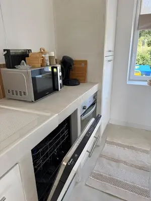Cuisine ou kitchenette dans l'établissement Maison Ka-za, jacuzzi meublé tourisme 3 étoiles