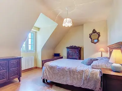 Un ou plusieurs lits dans un hébergement de l'établissement Holiday Home Ti Breizh by Interhome