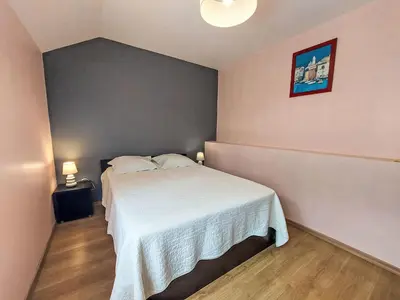 Un ou plusieurs lits dans un hébergement de l'établissement Holiday Home Le Brieux by Interhome