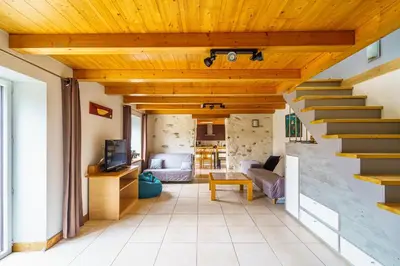 Coin salon dans l'établissement Avel Mor - Proche de Quimper