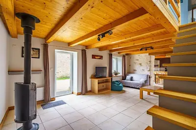 Coin salon dans l'établissement Avel Mor - Proche de Quimper