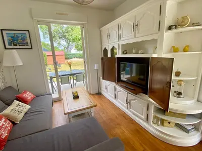 Coin salon dans l'établissement L'Oasis, Maison avec jardin au Cabellou Concarneau