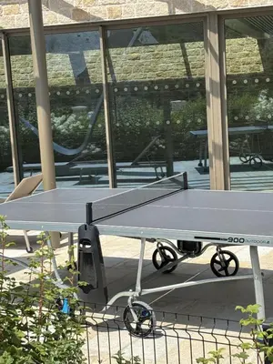 Tennis de table au sein de l'établissement Toenno T3 piscine et vue mer ou à proximité