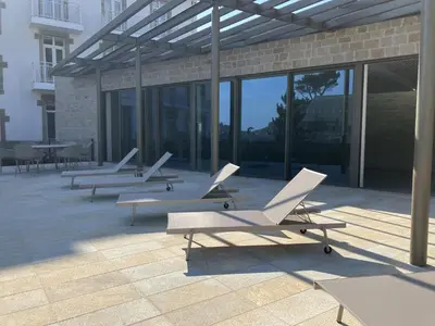 Plan de l'établissement Toenno T3 piscine et vue mer