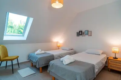 Un ou plusieurs lits dans un hébergement de l'établissement Maison EG - Presqu'ile de Crozon