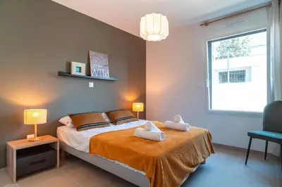 Un ou plusieurs lits dans un hébergement de l'établissement Maison HG - Presqu'ile de Crozon