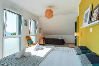 Un ou plusieurs lits dans un hébergement de l'établissement Maison HG - Presqu'ile de Crozon